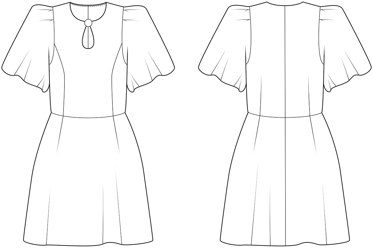 Iwalk puff sleeve minidress