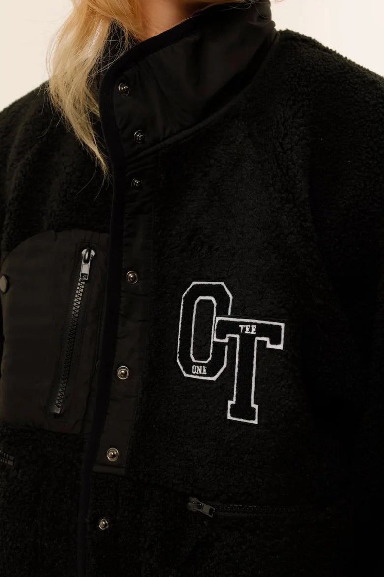 Veste One Tee Sherpa Rebecca noire