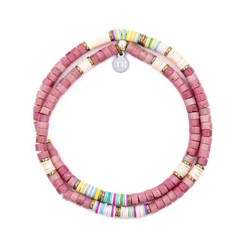 Collier Têtes Blondes Claude rose - Tandem