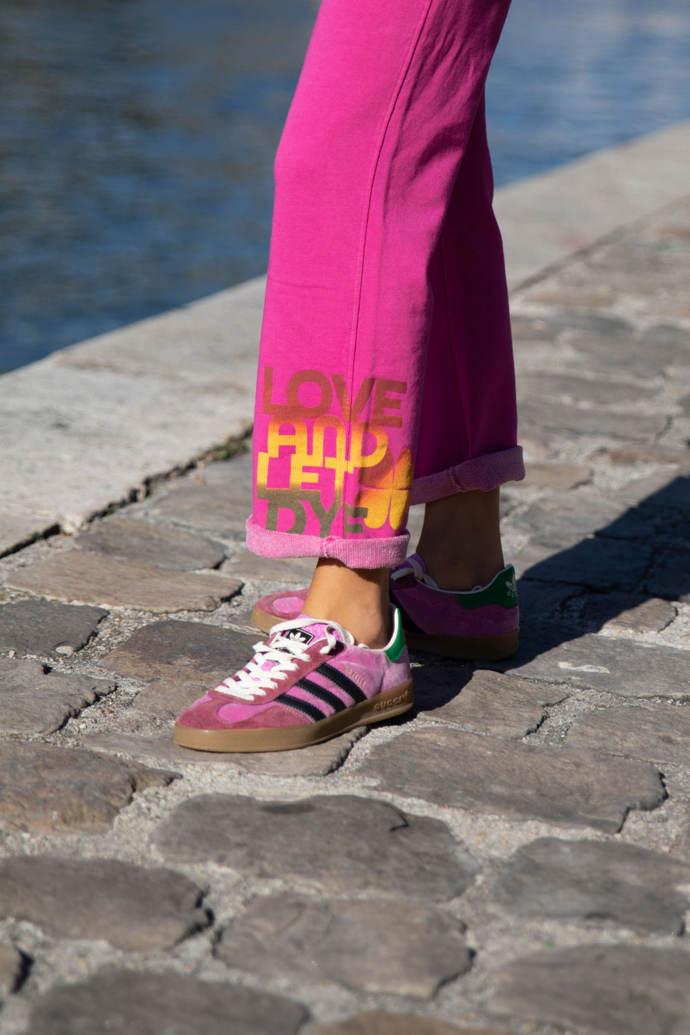 Pantalon Love and Let Dye Newport pink