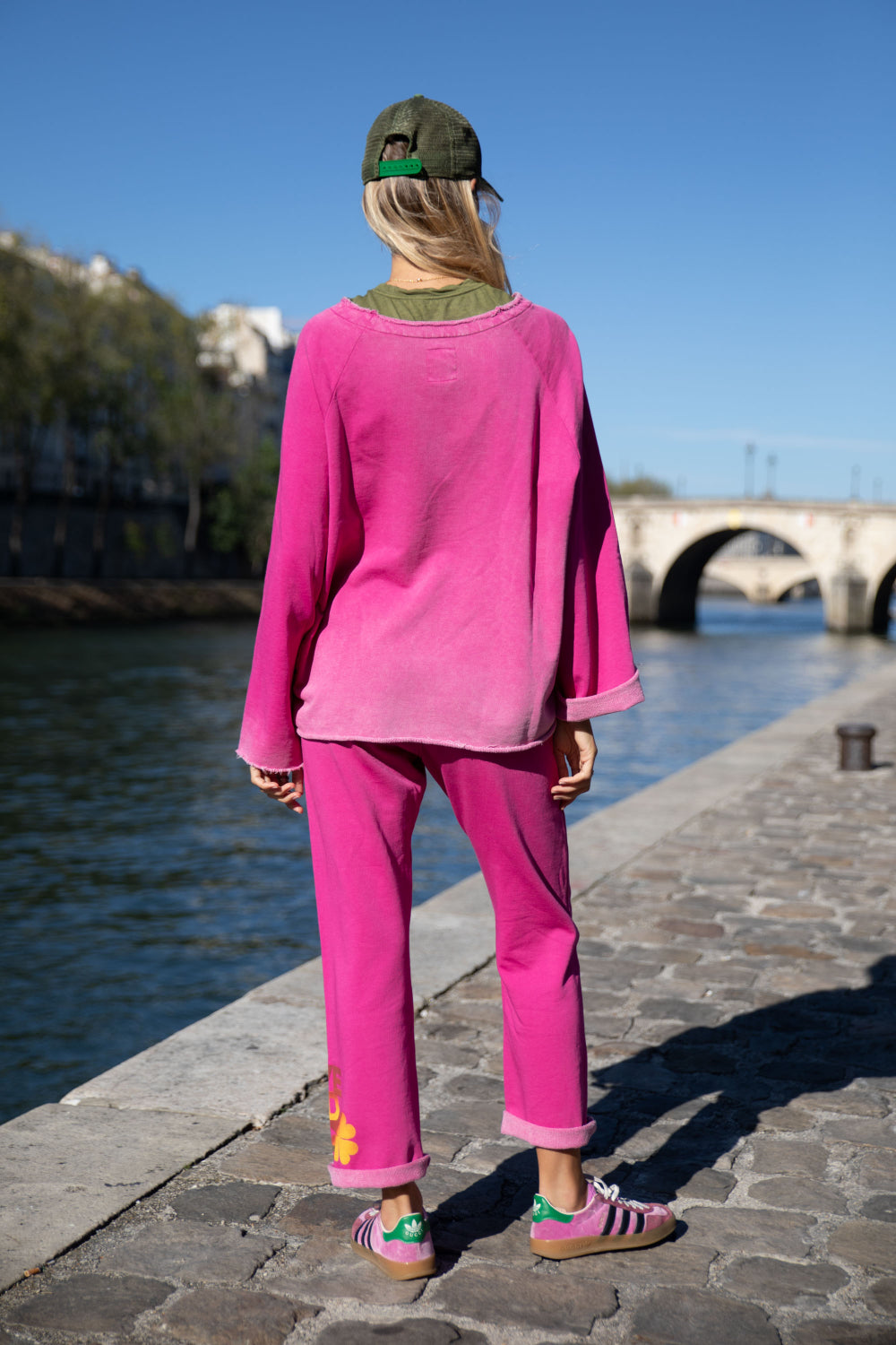 Pantalon Love and Let Dye Newport pink