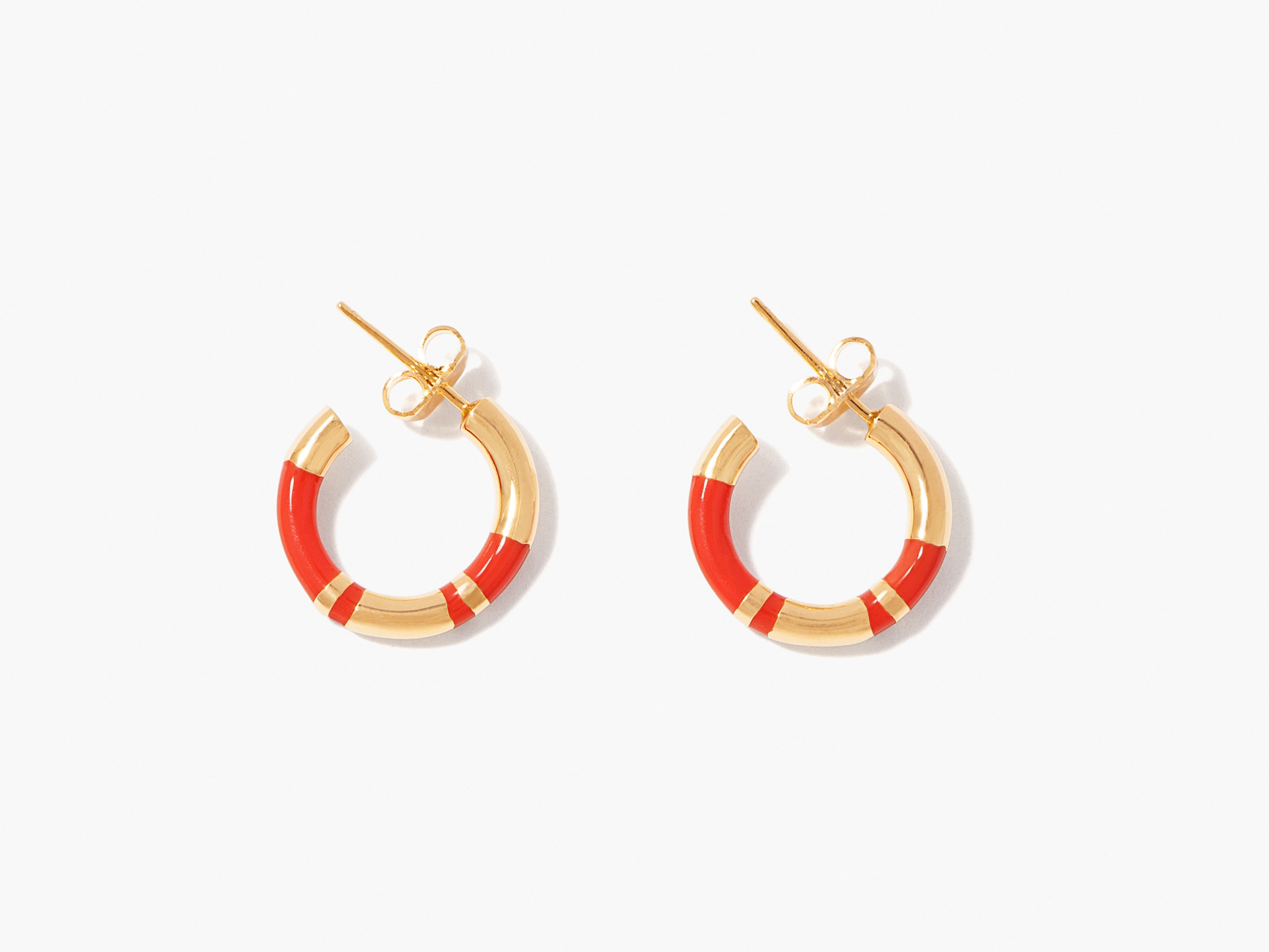 Boucles d'oreilles Positano rouge