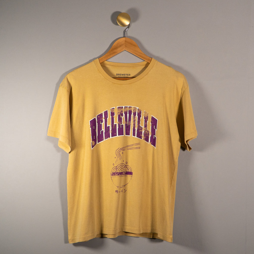 T-shirt Brewster Tarentino Belleville jaune - Tandem