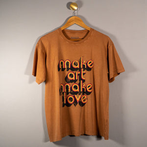 T-shirt Brewster Tarentino Make art camel